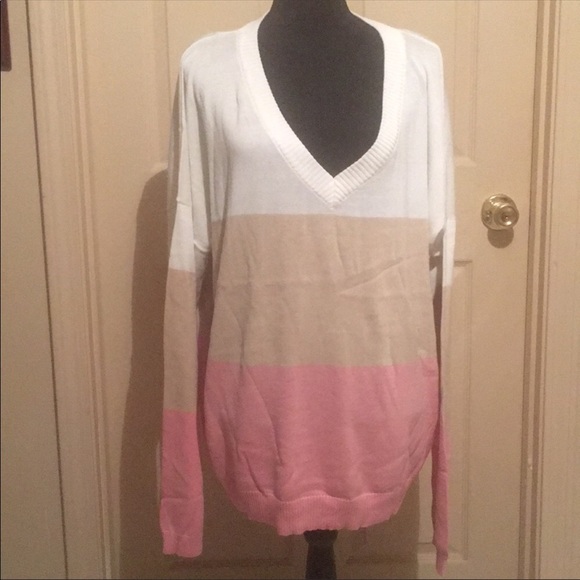 Women’s 2X Colorblock Sweater: Abela NEW - Picture 1 of 7